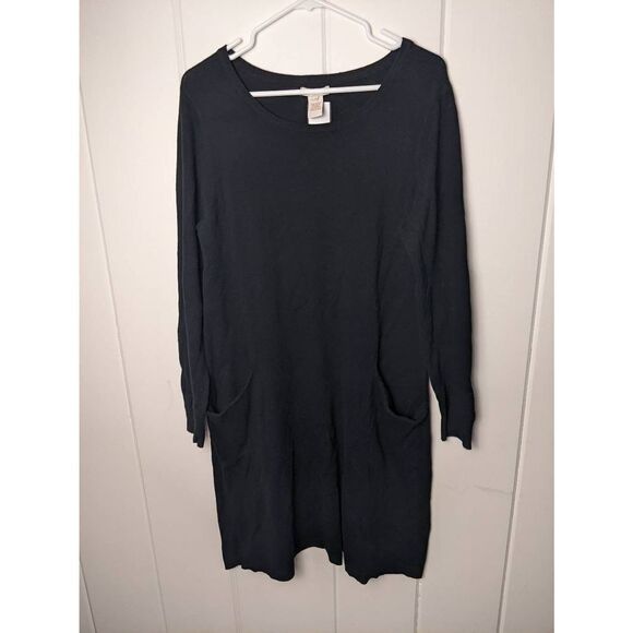 Sundance Women's Long-Sleeve Pullover Double Layer Pocket Sweater Dress Medium - Picture 1 of 5